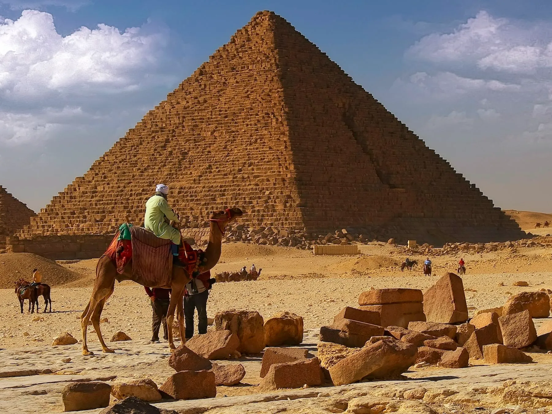 Giza Pyramids Camel View